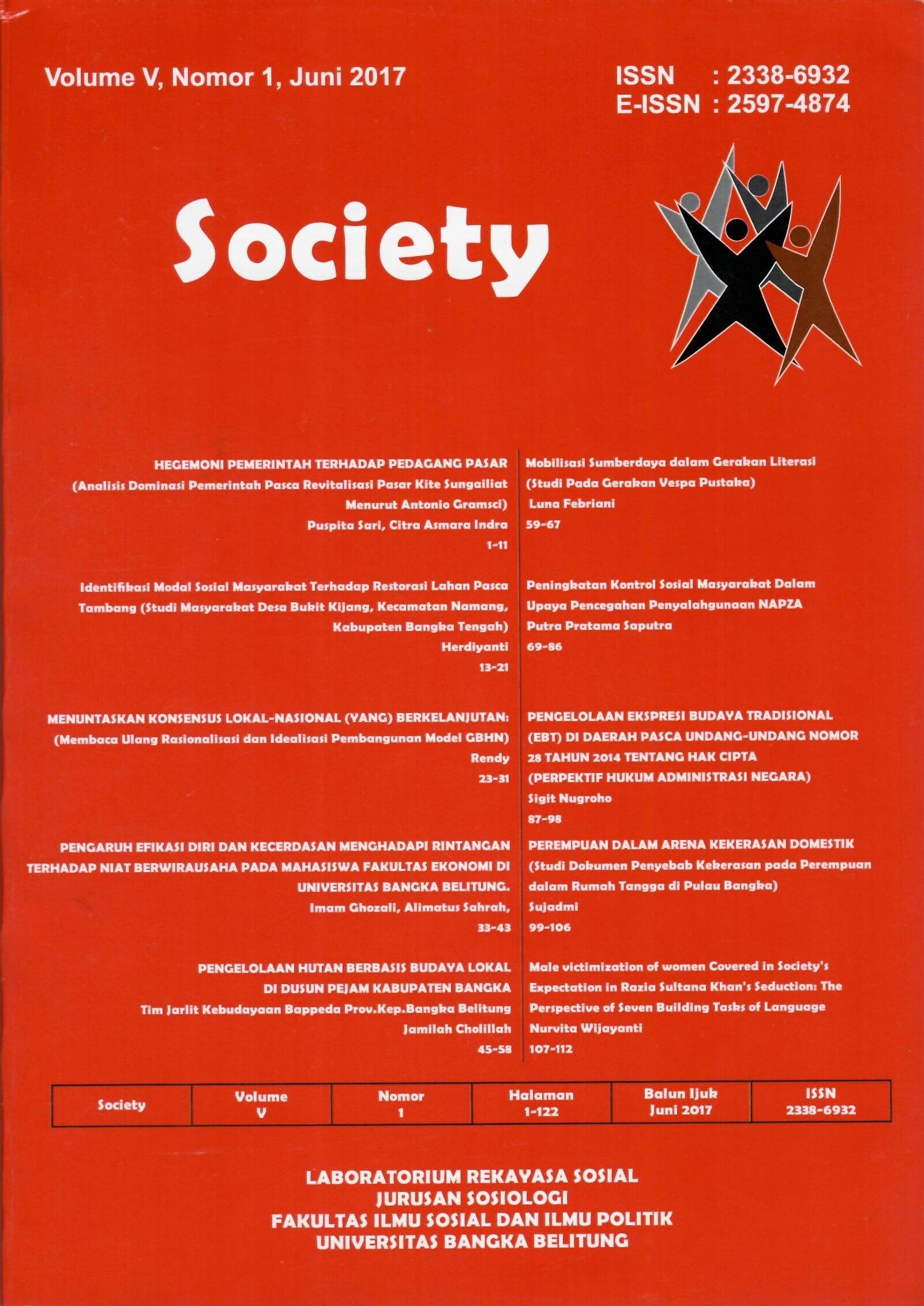 Jurnal Society Volume 5 Nomor 1#Juni 2017